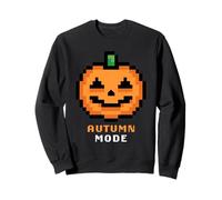 Retro Arcade Pixelated Game Pumpkin - Autumn Mode Felpa