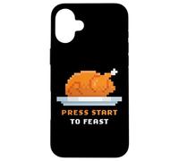 Retro Arcade Pixelated Game Turkey - Press Start to Feast Custodia per iPhone 16 Plus