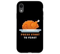Retro Arcade Pixelated Game Turkey - Press Start to Feast Custodia per iPhone XR