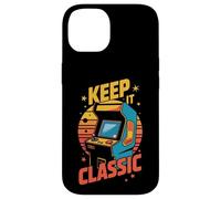 Retro Arcade Vibes - Keep It Classic 80s Gamer Style Custodia per iPhone 14