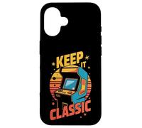Retro Arcade Vibes - Keep It Classic 80s Gamer Style Custodia per iPhone 16
