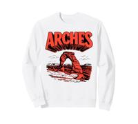 Retro Arches National Park Vintage Style Delicate Arch Felpa