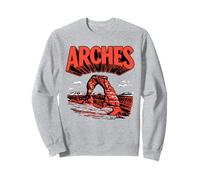 Retro Arches National Park Vintage Style Delicate Arch Felpa