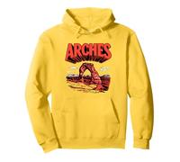 Retro Arches National Park Vintage Style Delicate Arch Felpa con Cappuccio