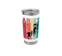 Retro Ariete Ariete Zodiaco Tramonto Bicchiere termico in acciaio inox doppia parete