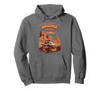 Retro Arizona Desert Safari Vintage Dune Buggy Cactus Felpa con Cappuccio