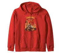 Retro Arizona Desert Safari Vintage Dune Buggy Cactus Felpa con Cappuccio