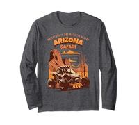Retro Arizona Desert Safari Vintage Dune Buggy Cactus Maglia a Manica