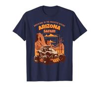 Retro Arizona Desert Safari Vintage Dune Buggy Cactus Maglietta