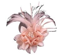 Retro arte del panno spilla di piume spille strass tessuto fiore corpetto spille gioielli accessori for feste di nozze