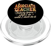 Retro Associate Teacher Nessuno sa cosa faccio PopSockets PopGrip per MagSafe