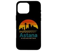 Retro Astana Kazakistan Design Capitale kazaka Custodia per iPhone 16 Pro Max