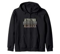 retrò Atene Alabama Felpa con Cappuccio