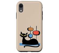 Retro Atomic Age Mid-Century Cat Vintage Space Modern Design Custodia per iPhone XR