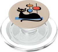Retro Atomic Age Mid-Century Cat Vintage Space Modern Design PopSockets PopGrip per MagSafe