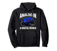 Retro Audiophile Analog in A Digital World Cassette Felpa con Cappuccio