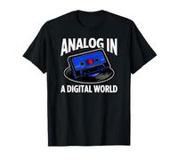 Retro Audiophile Analog in A Digital World Cassette Maglietta