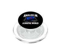 Retro Audiophile Analog In A Digital World Cassette PopSockets PopGrip per MagSafe