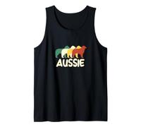 Retro Aussie Puppy Australian Shepherd Dog Proprietario Canotta