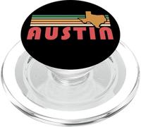 Retro Austin Texas Vintage 70s Tramonto Silhouette Art PopSockets PopGrip per MagSafe