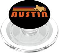 Retro Austin Texas Vintage 70s Tramonto Silhouette Art PopSockets PopGrip per MagSafe