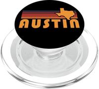 Retro Austin Texas Vintage 70s Tramonto Silhouette Art PopSockets PopGrip per MagSafe