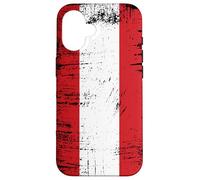 Retro Austria bandiera austriaca tifosi sportivi Custodia per iPhone 16