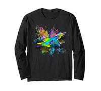 Retro Aviation F-16 Fighter Jet Gear per uomini, donne e bambini Maglia a Manica