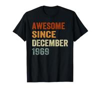 Retro Awesome Since December 1969 57 Anni 57 ° Compleanno Maglietta