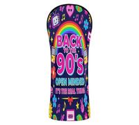 Retro Back to 90's Golf Club Head Cover in pelle PU con targhetta numerica per legni e driver ibridi