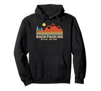 Retro Backpacking - Nessun Piano Solo Percorso per Escursioni Felpa con Cappuccio