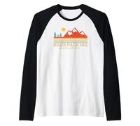 Retro Backpacking - Nessun Piano Solo Percorso per Escursioni Maglia con Maniche Raglan