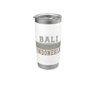 Retro Bali Indonesia Bicchiere termico in acciaio inox doppia parete