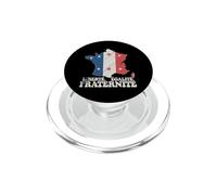 Retro Bandiera Francia Libertà Uguaglianza Fraternità Patriottico Meme PopSockets PopGrip per MagSafe