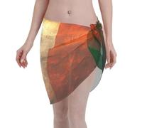 Retro bandiera irlandese camicetta leggera e traspirante in chiffon, multiuso spiaggia protezione solare, adatta per le vacanze delle donne.