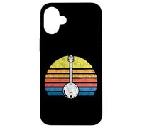Retro Banjo Sun - Eighties Style Bluegrass Pickers Graphic Custodia per iPhone 16 Plus