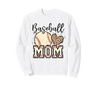 Retro Baseball Mom Mama Baseball Life Mother's Day Baseball Felpa