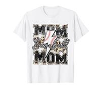 Retro Baseball Mom Mama Baseball Life Mother's Day Baseball Maglietta