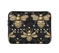 Retro Bee - Custodia leggera per computer portatile, colore: Nero | Custodia per laptop resistente ai graffi per studenti universitari durante i viaggi d'affari, taglia L