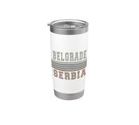 Retro Belgrado Serbia Bicchiere termico in acciaio inox doppia parete