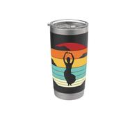 Retro Belly Dancer Shimmy danza orientale ballerino del ventre Bicchiere termico in acciaio inox doppia parete