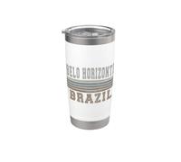 Retro Belo Horizonte Brasile Bicchiere termico in acciaio inox doppia parete