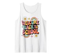 Retro Bentornato a Scuola Insegnante Apprezzamento Bambini Ragazze Canotta