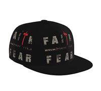 retrò Berretto da Baseball Jesus Christ Faith Over Fear Hip Hop Cappello Protezione Solare Trucker cap per Ragazzi, Sport, Golf