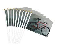 Retro bicicletta modello Stampa Convenienza Palmare Bandiera Leggero Bandiere Decor Indoor Outdoor Eventi Feste
