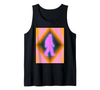 Retro Bigfoot Aura Psychedelic Rainbow Squatch Cryptozoology Canotta