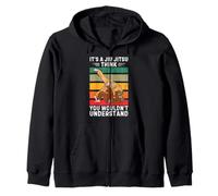 Retro Bigfoot È Un Jiu Jitsu Penso Che Non capiresti Felpa con Cappuccio