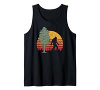 Retro Bigfoot Silhouette & Sequoia Believe! Canotta