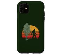 Retro Bigfoot Silhouette & Sequoia Believe! Custodia per iPhone 11