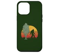 Retro Bigfoot Silhouette & Sequoia Believe! Custodia per iPhone 12 Pro Max